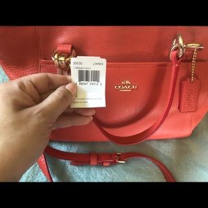 Authentic COACH tote in color :Watermelon